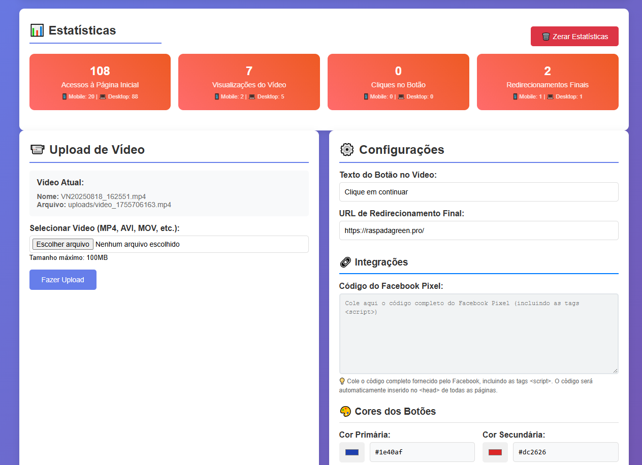 Sistema de Página de Vídeos Precell em PHP